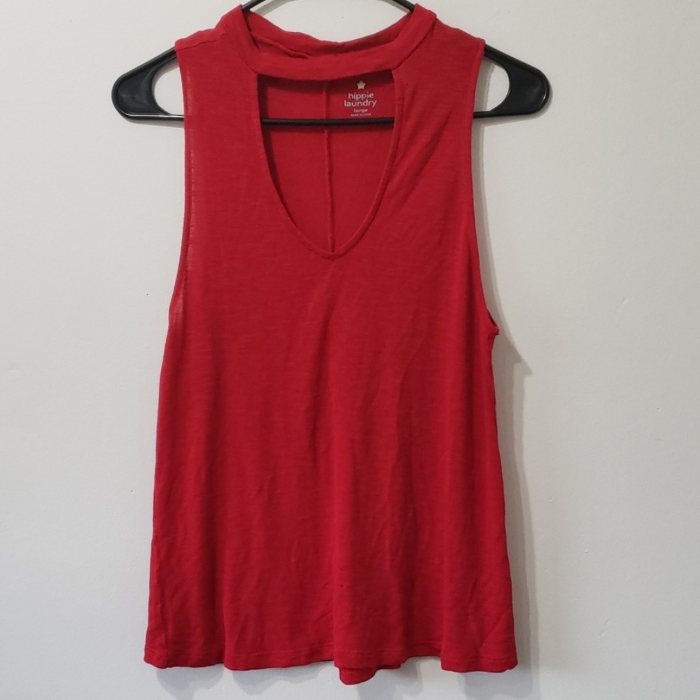 Choker neck tank